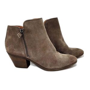 Frye Suede Double Zip Ankle Boots Womens Size  9